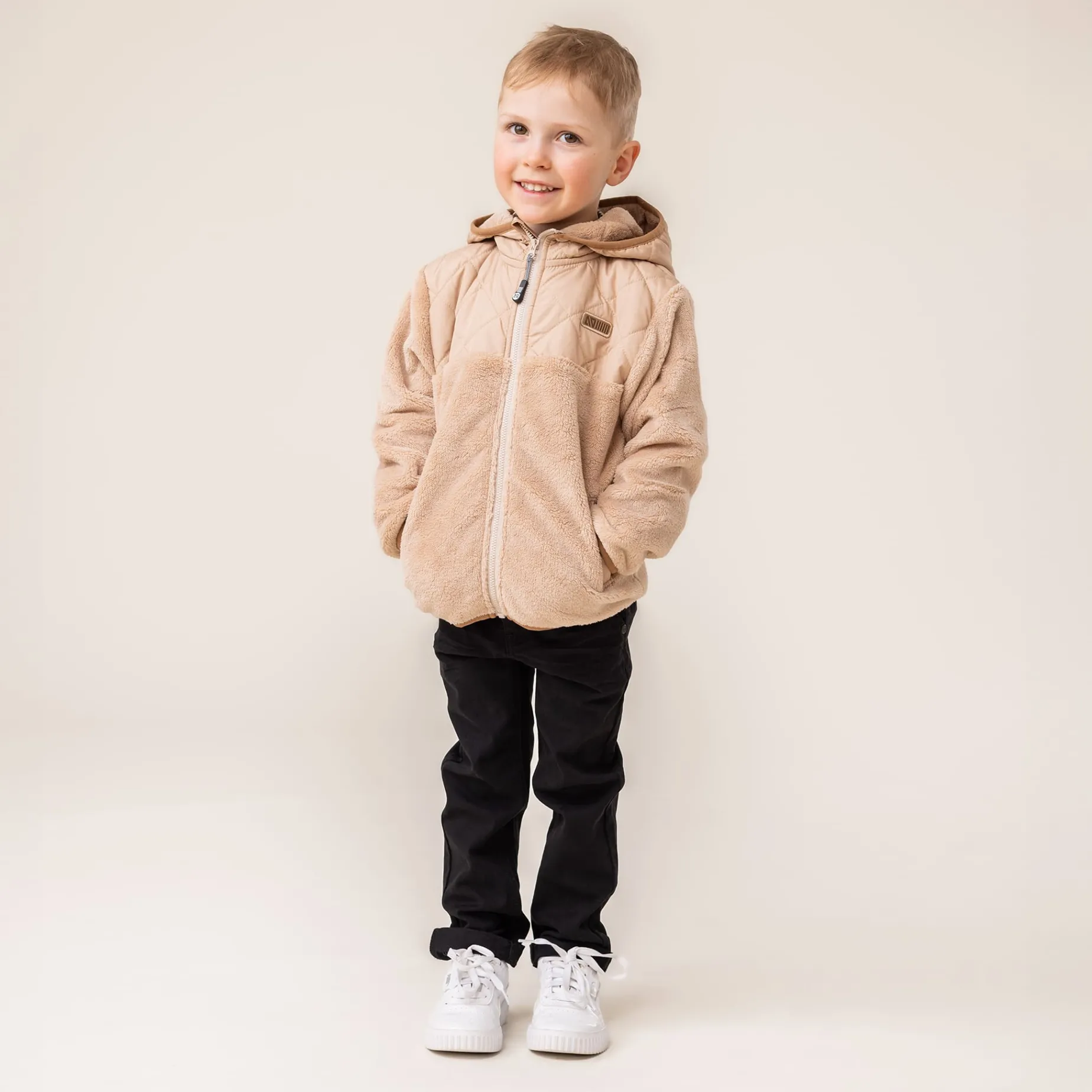 Beige Sherpa Vest 3-10