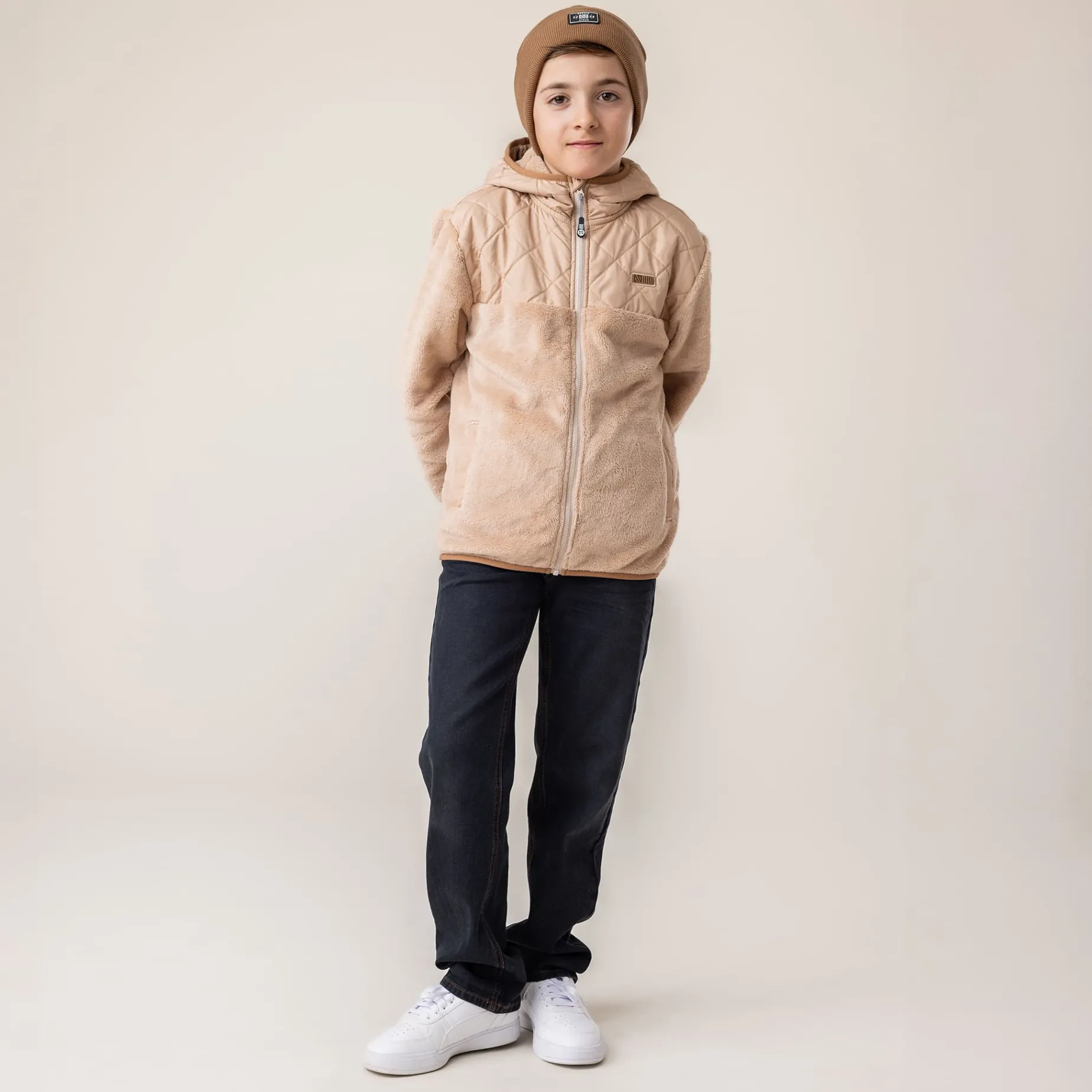 Beige Sherpa Vest 3-10