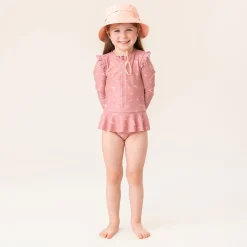 Bows Ls Uv Swimsuit 2-6