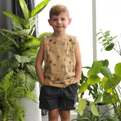 Cargo Charcoal Short 2-8y