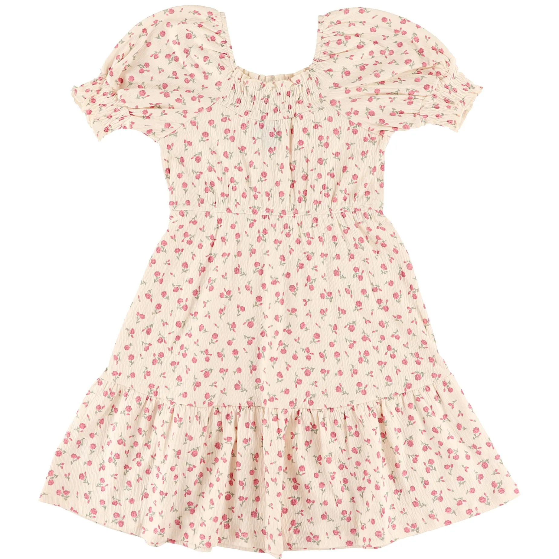 Cherries Flowers Dress 7-14