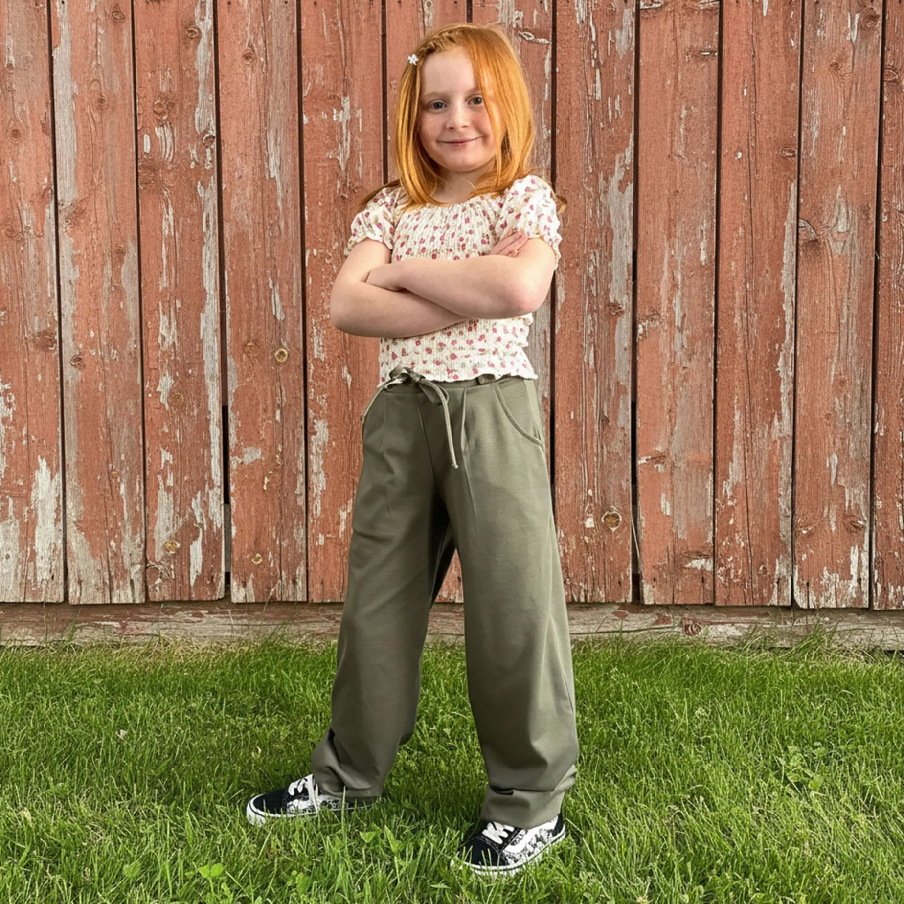 Cherries Flowers Top 7-14