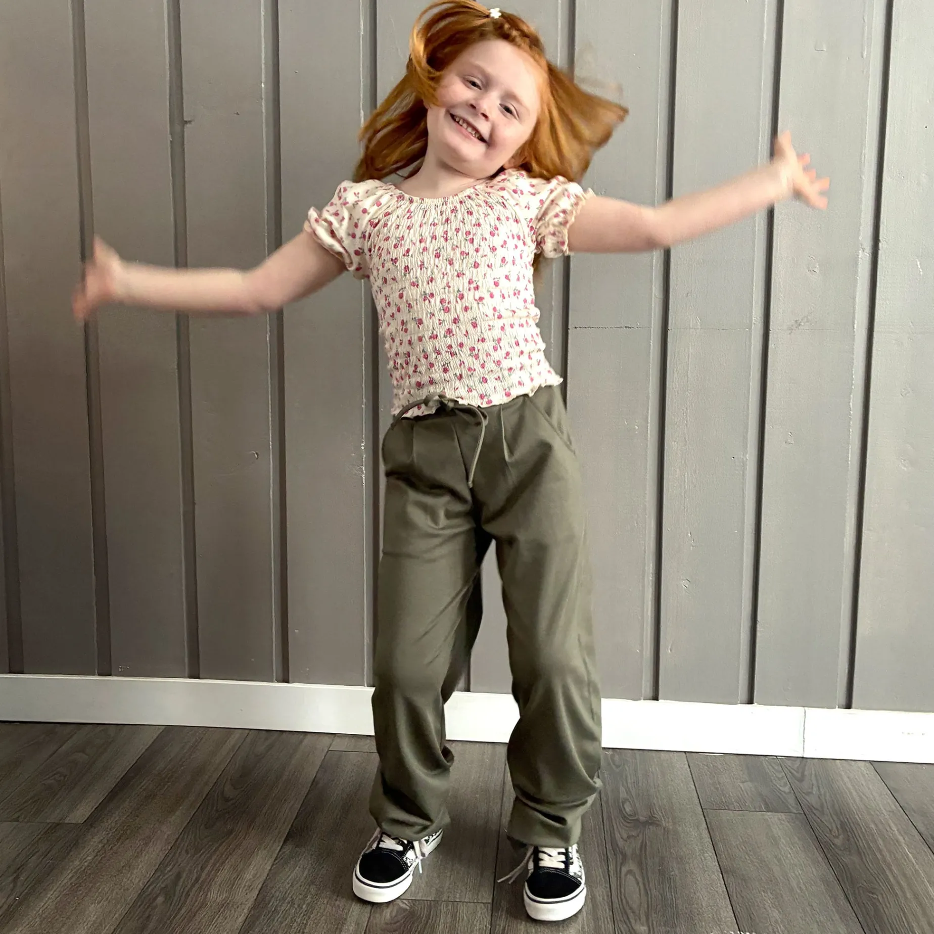 Cherries Flowers Top 7-14