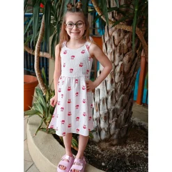 Cherries Vichy Dress 7-14y