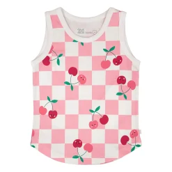 Cherry Check Tank Top 7-10