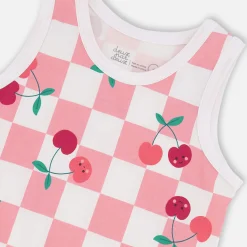 Cherry Check Tank Top 3-6