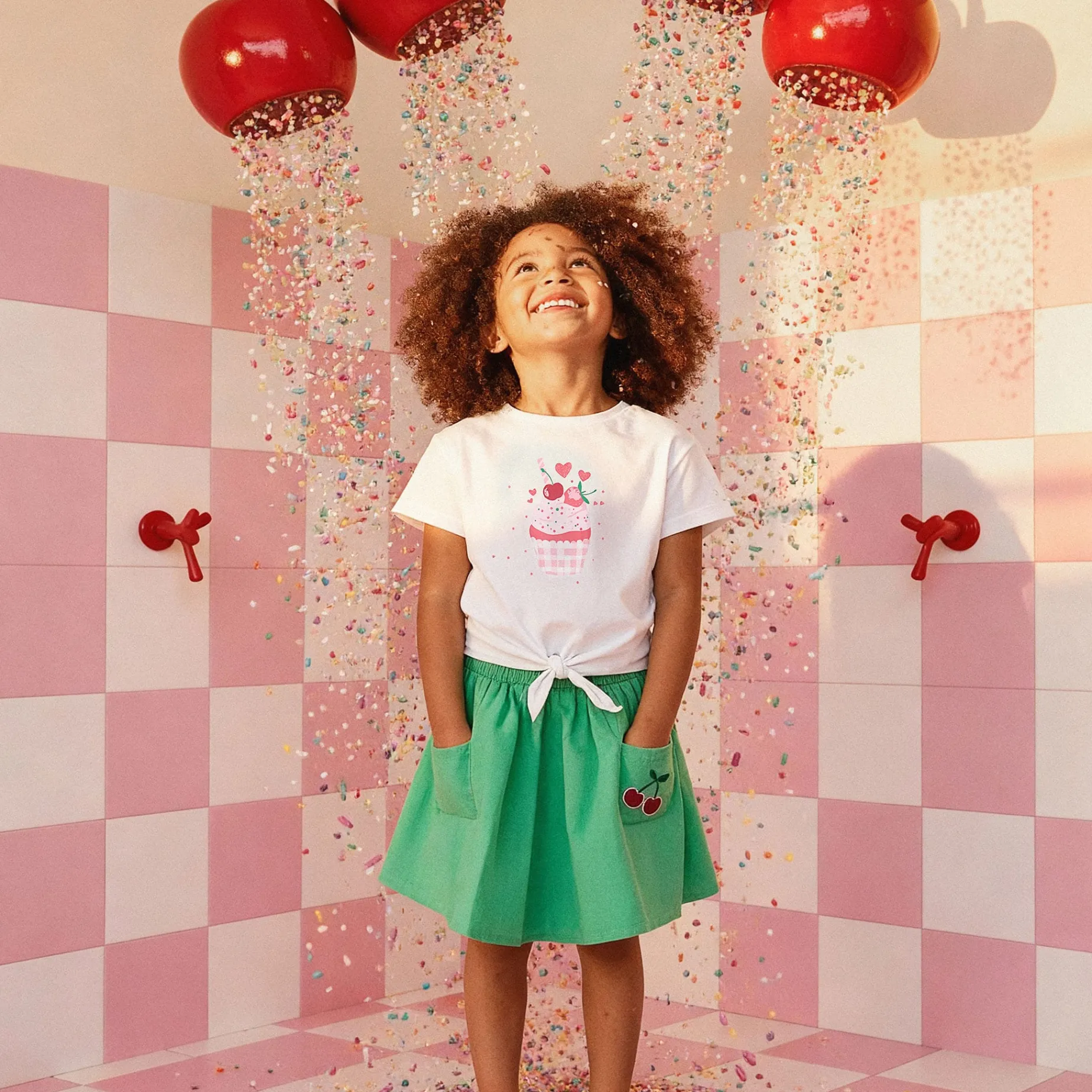 Cherry Cupcake T-shirt 7-10