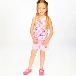 Cherry Pink Denim Short 3-6