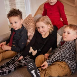 Chic Black Plaid Shirt 2-12