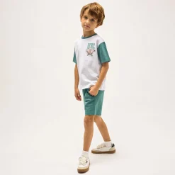 City Teal Shorts 3-6y