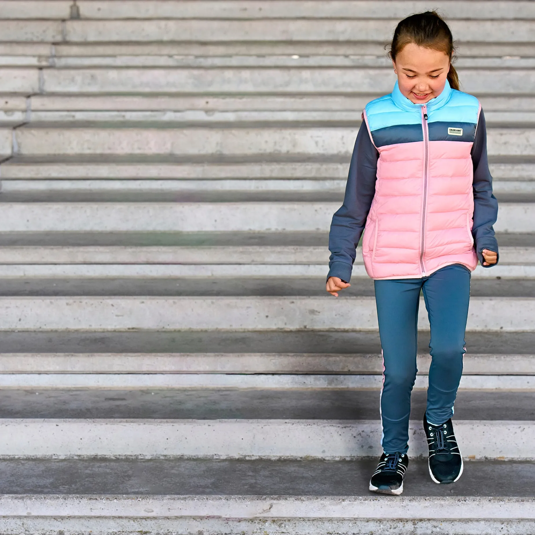 Colorblock Quilted Vest 4-8