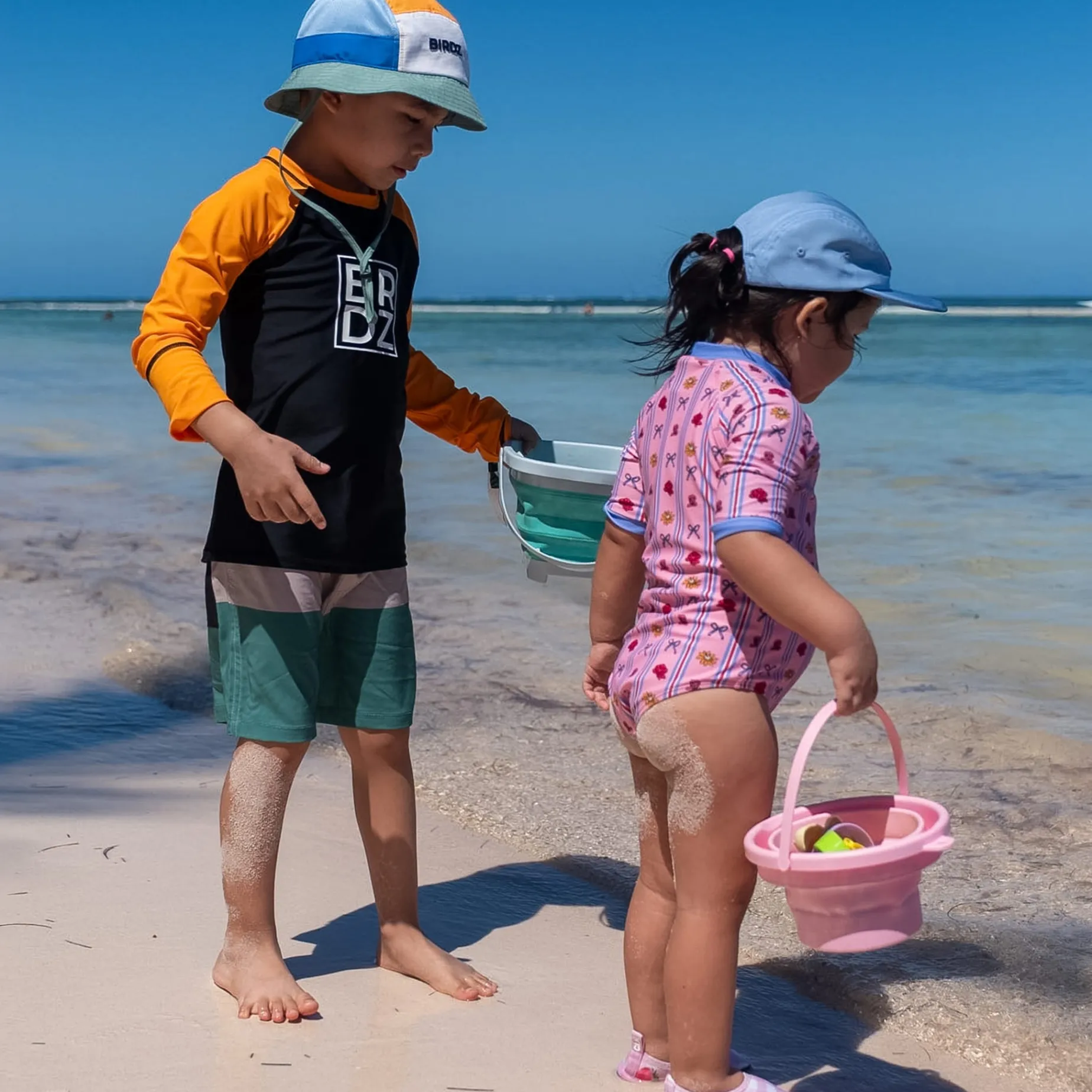 Colorblock Uv Swim Shorts 2-10