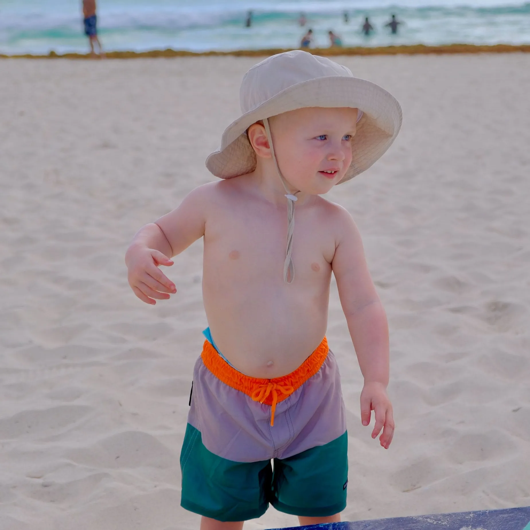 Colorblock Uv Swim Shorts 2-10