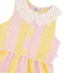 Daisies Stripe Dress 7-10