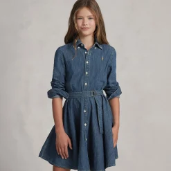 Denim Shirt Dress 7-16y