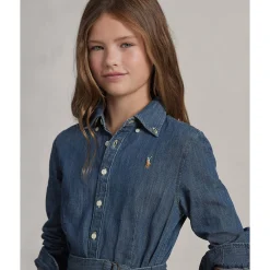 Denim Shirt Dress 7-16y