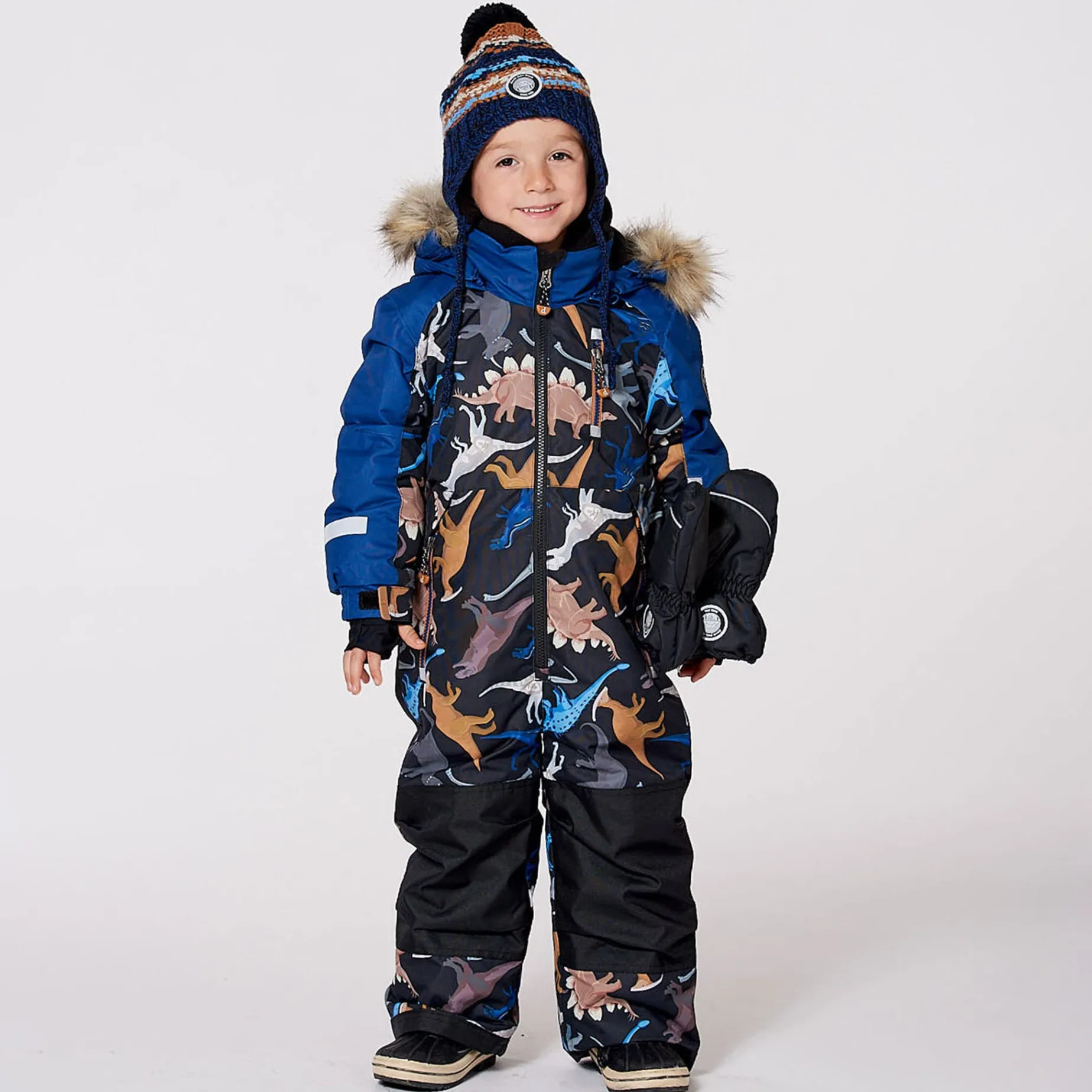 Dinos 1pce Snowsuits 2-6