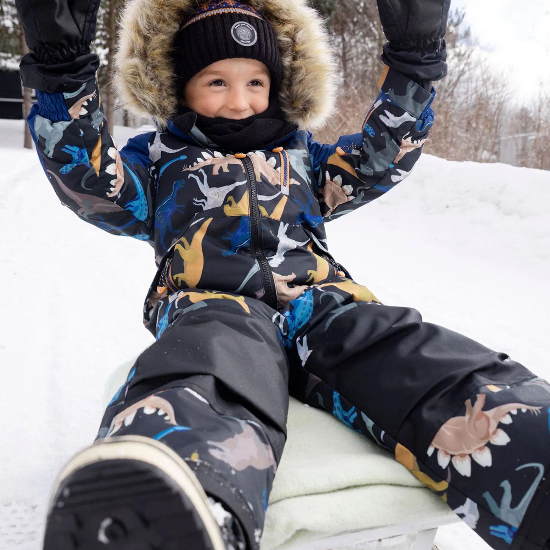 Dinos 1pce Snowsuits 2-6