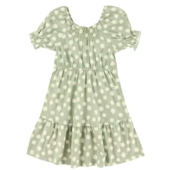 Dreamer Printed Sage Dress 7-14y
