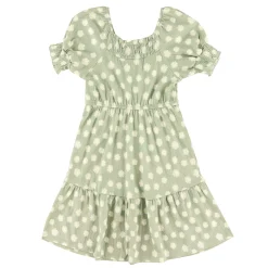 Dreamer Printed Sage Dress 7-14y