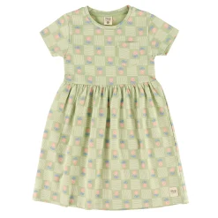 Floral Check Dress 2-8y