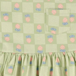 Floral Check Dress 2-8y