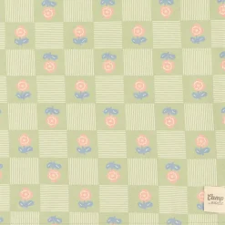 Floral Check T-shirt 2-8y