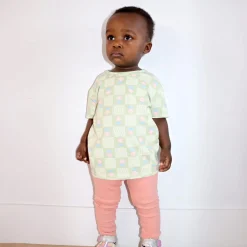 Floral Check T-shirt 2-8y