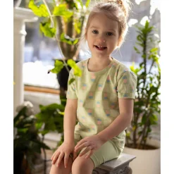 Floral Check T-shirt 2-8y