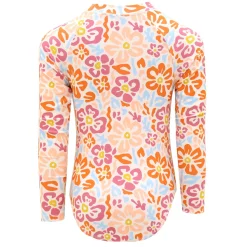 Flower Power Long Sleeves Swimsuit 2-14y