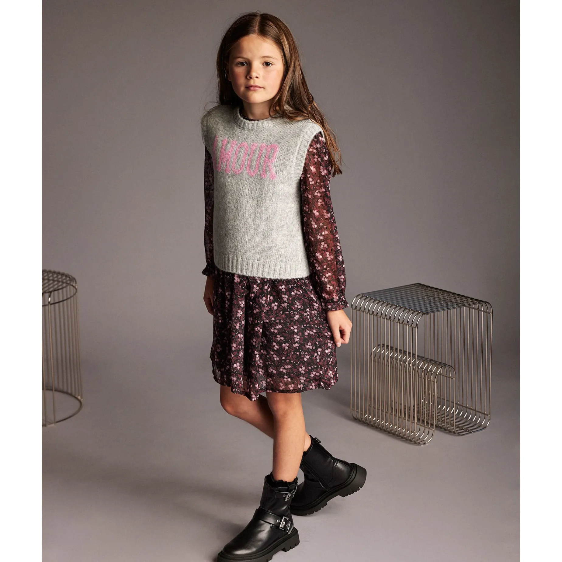 Flower Print Dress 3-6