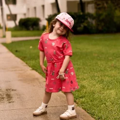 Flower Print Snapback 2-16