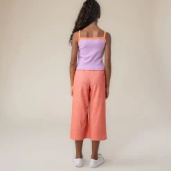 Flowers Ribbed Tank Top 2-12