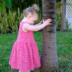 Flowers Stripe Dress 2-8y