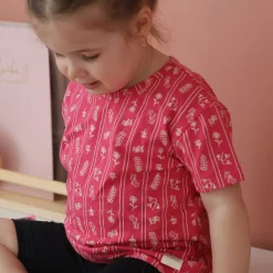 Flowers Stripe T-shirt 2-8y