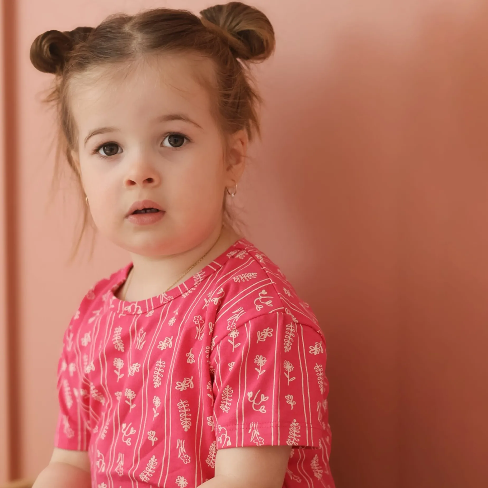 Flowers Stripe T-shirt 2-8y