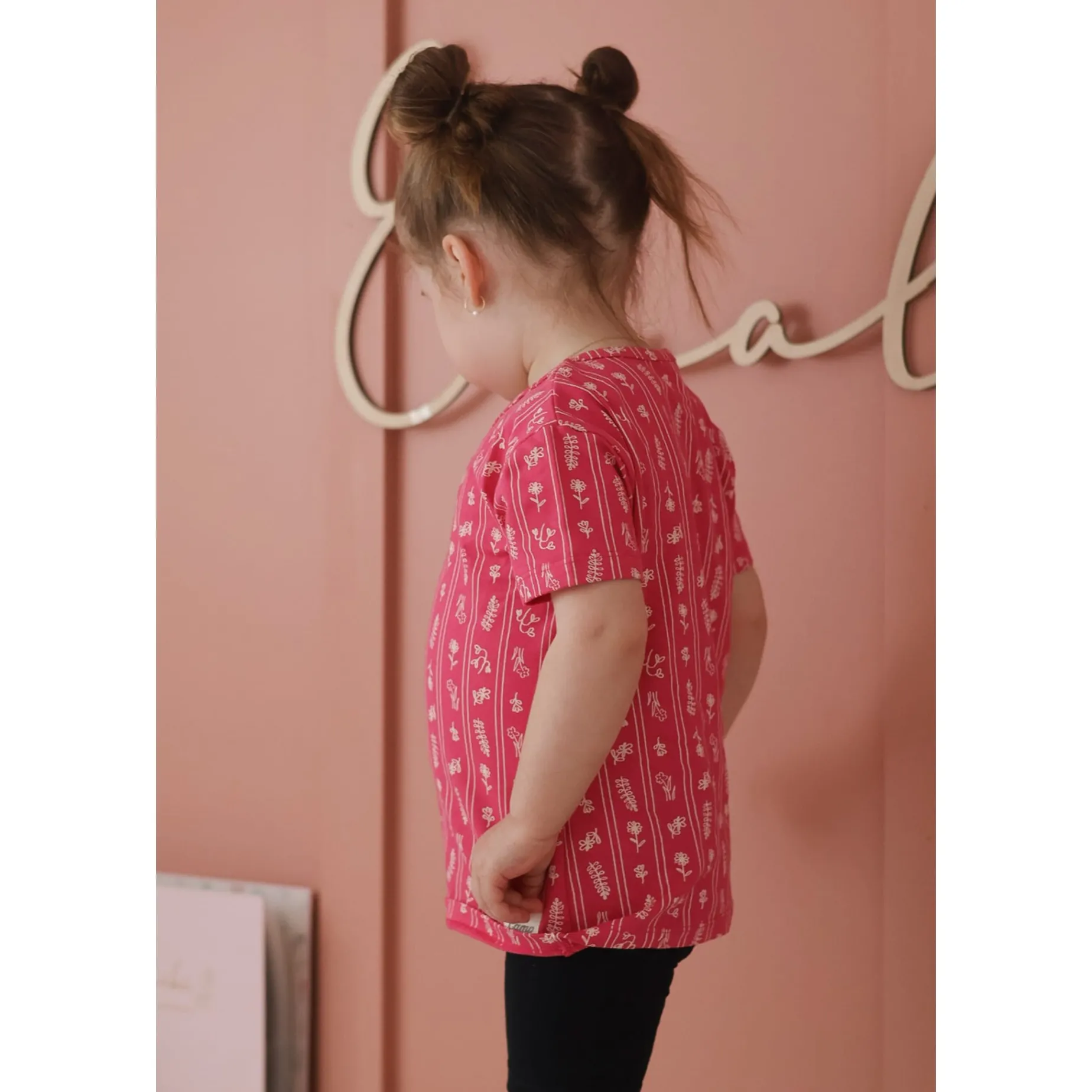 Flowers Stripe T-shirt 2-8y