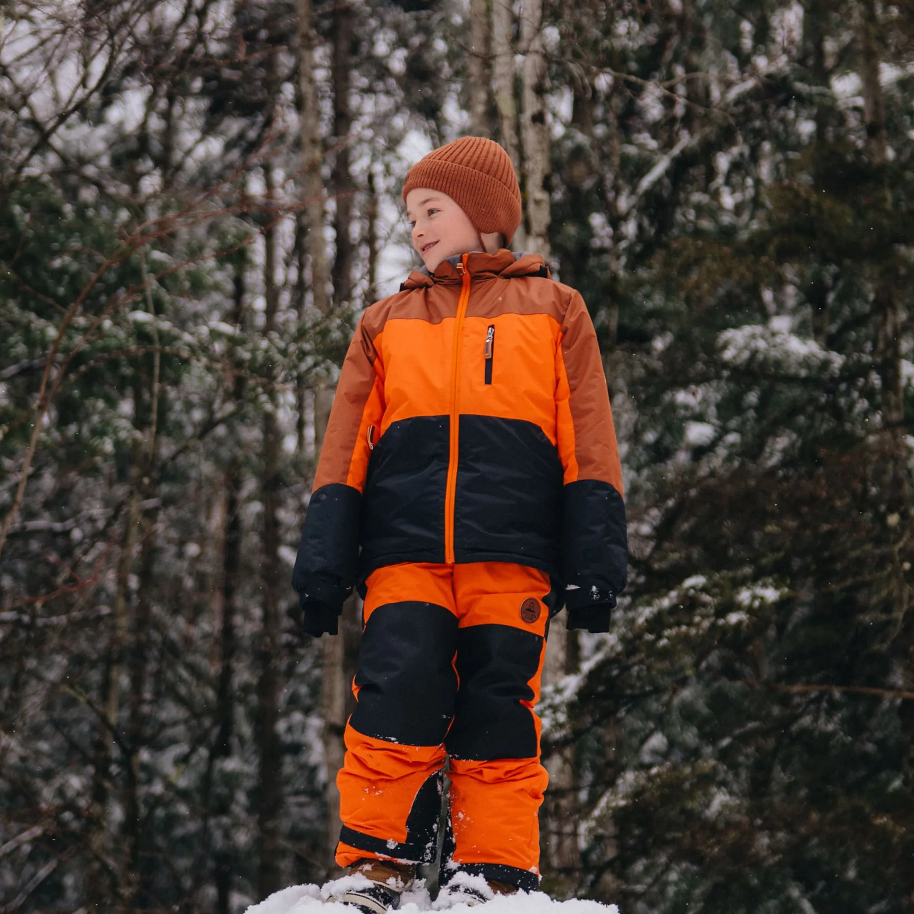 Mocha Colorbock Snowsuit 4-14
