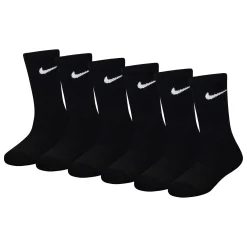 Nike Crew Socks (6) Sizes 7e-10e
