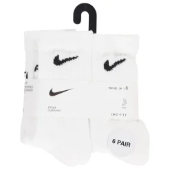 Nike Crew Socks (6) Sizes 10e-3j
