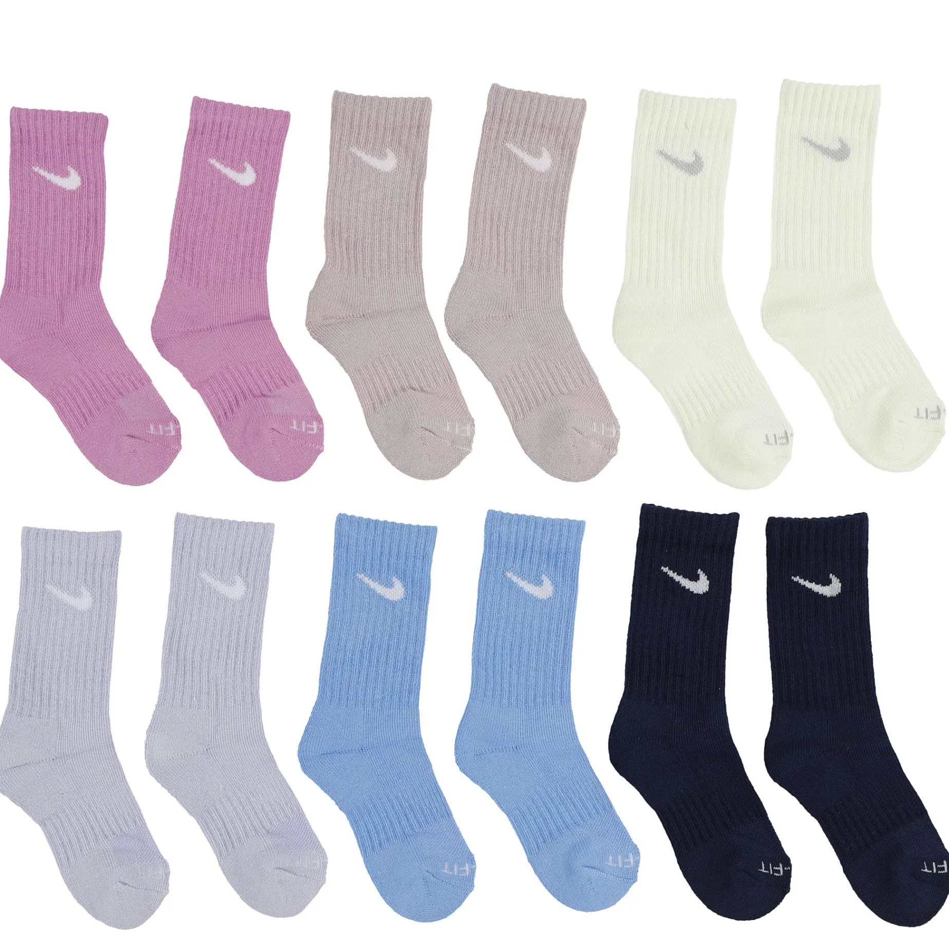 Nike Crew Socks 6pck 10e-3j