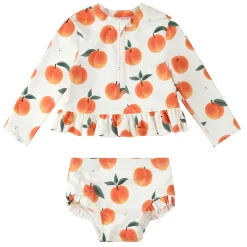 Peaches 2 Piece Long Sleeve Swimsuit 2-5y
