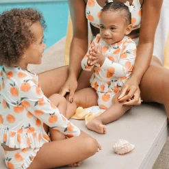 Peaches 2 Piece Long Sleeve Swimsuit 2-5y
