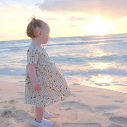 Picnic Peaches Dress 2-8