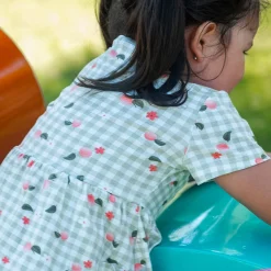 Picnic Peaches Dress 2-8