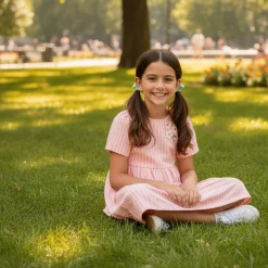 Picnic Striped Dress 2-8y