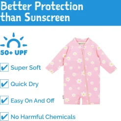 Pink Daisy UV Swimsuit 2-4y