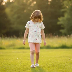 Pink Solid Biker Short 2-8y