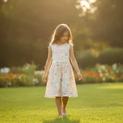 Postcard Dress 2-8y