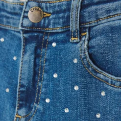 Rhinestones Denim Jeans 7-14